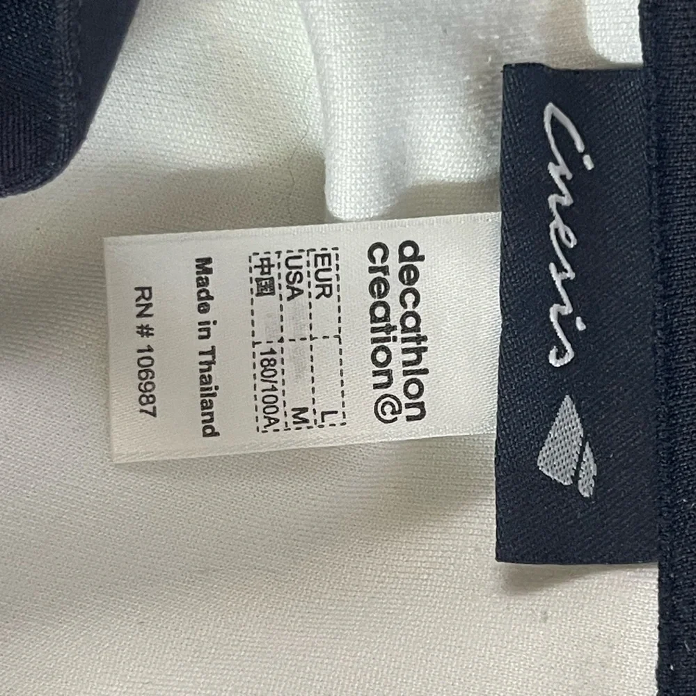 Inesis White and Black Striped Polo Golf Shirt M - Picture 7 of 7